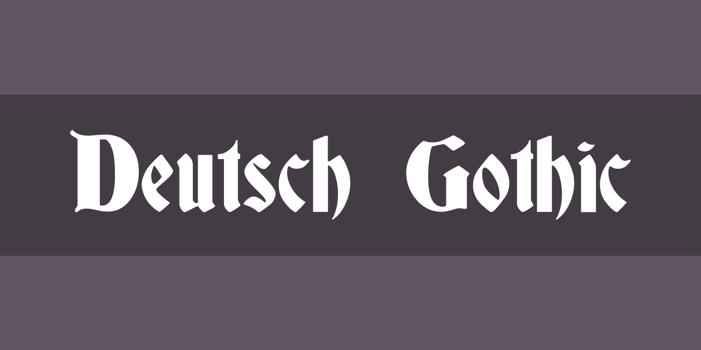 Police Deutsch Gothic